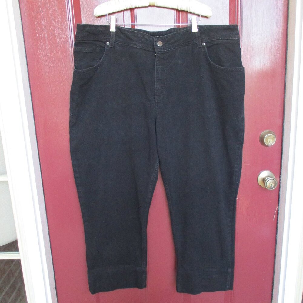 Riders by Lee Black Jeans Size 24W Petite EUC
